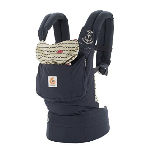 에르고베이비 Visit the Ergobaby Store Ergobaby Original Award Winning Ergonomic Multi-Position Baby Carrier with X-Large Storage Pocket, Sailor