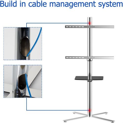  FLEXIMOUNTS C01 TV Cart LCD Stand 32-60 LCDLED Plasma Flat Panel Screen & up to 66 lbs