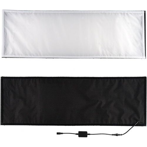  FOSITAN FL-1X3FL-3090 1X330x90cm Daylight LED Light Panel Mat on Fabric, 5500K Dimmable Photography Light with Soft Cloth Remote Control and Portable bag
