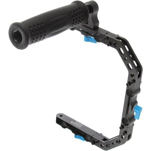  FOTGA DP3000 C-shape Bracket Cage +Top Handle Grip Support for 15mm Rod DSLR Rigs