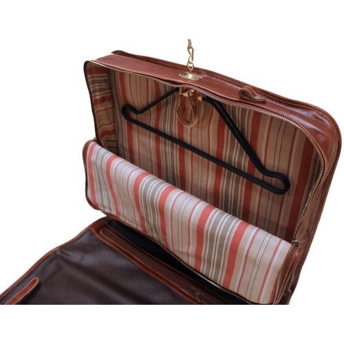  Visit the Floto Store Floto Luggage Venezia Garment Bag Suitcase, Vecchio Brown, Large