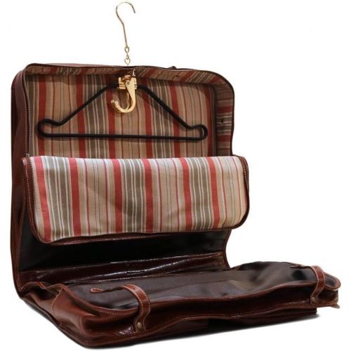  Visit the Floto Store Floto Luggage Venezia Garment Bag Suitcase, Vecchio Brown, Large