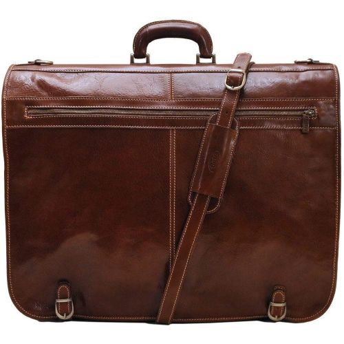  Visit the Floto Store Floto Luggage Venezia Garment Bag Suitcase, Vecchio Brown, Large