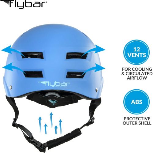  Flybar Dual Certified CPSC Multi Sport Kids & Adult Bike and Skateboard Adjustable Dial Helmet  Multiple Colors & Sizes