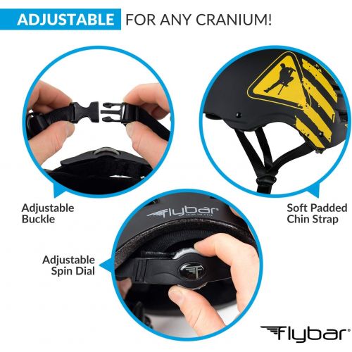  Flybar Dual Certified CPSC Multi Sport Kids & Adult Bike and Skateboard Adjustable Dial Helmet  Multiple Colors & Sizes