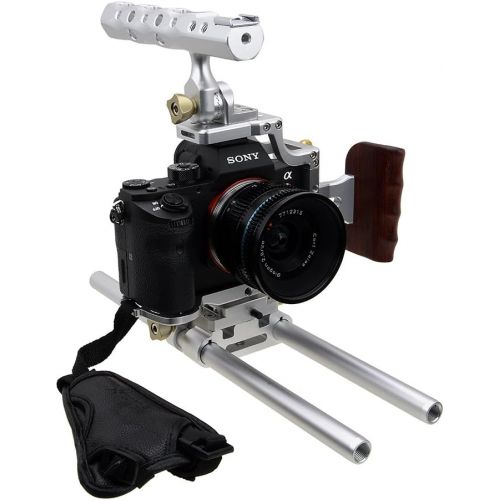  Fotodiox Pro Cinema Sharkcage for Sony a7II, a7R II Cameras - Skeleton Housing, Protective Video Cage - Black
