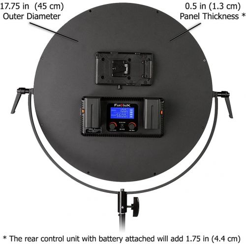  Fotodiox FlapJack LED C-208AS Bicolor PhotoVideo Edge Light Kit - Includes Battery, Power Supply Cable, Light Stand Mount Bracket, AC Adapter