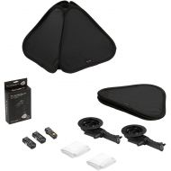 Fotodiox Foldable 32x32in (80x80cm) 2x Softbox Flash Kit with Remote Triggers for Nikon - Two Collapsible Softboxes and Speedlight Brackets with PocketWonder Elite TTL Pass-Thru Ki