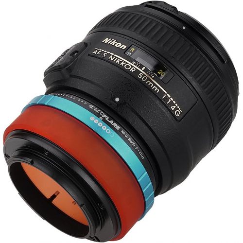  Fotodiox ArtFX ColorFlare Fusion Smart Adapter for Canon EOS (EFEF-S) DSLR Lens to Sony Alpha E-Mount Camera Body - Light LeakFlare Inducing Adapter