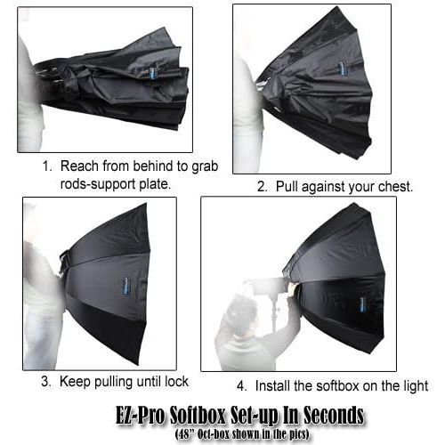  Fotodiox EZ-Pro Strip Softbox 12x56 with Speedring for Nikon Flash SB-910, SB-900, SB-800, SB-700, SB-600, SB-400 and more