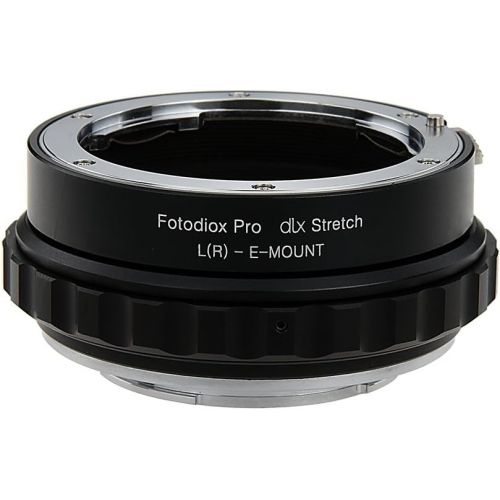  Fotodiox DLX Stretch Lens Mount Adapter - Leica R SLR Lens to Sony Alpha E-Mount Mirrorless Camera Body with Macro Focusing Helicoid and Magnetic Drop-In Filters