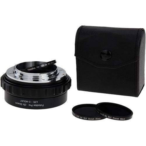  Fotodiox DLX Stretch Lens Mount Adapter - Leica R SLR Lens to Sony Alpha E-Mount Mirrorless Camera Body with Macro Focusing Helicoid and Magnetic Drop-In Filters