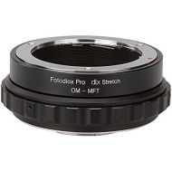 Fotodiox DLX Stretch Lens Mount Adapter - Olympus Zuiko (OM) 35mm SLR Lens to Micro Four Thirds (MFT, M43) Mount Mirrorless Camera Body with Macro Focusing Helicoid and Magnetic D
