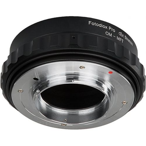  Fotodiox DLX Stretch Lens Mount Adapter - Olympus Zuiko (OM) 35mm SLR Lens to Micro Four Thirds (MFT, M43) Mount Mirrorless Camera Body with Macro Focusing Helicoid and Magnetic D