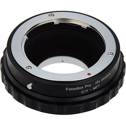  Fotodiox DLX Stretch Lens Mount Adapter - ContaxYashica (CY) SLR Lens to Micro Four Thirds (MFT, M43) Mount Mirrorless Camera Body with Macro Focusing Helicoid and Magnetic Drop-