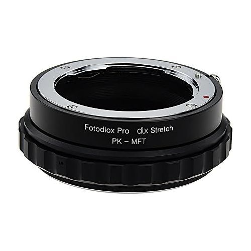  Fotodiox DLX Stretch Lens Mount Adapter - Pentax K Mount (PK) SLR Lens to Micro Four Thirds (MFT, M43) Mount Mirrorless Camera Body with Macro Focusing Helicoid and Magnetic Drop-