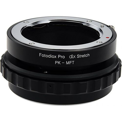  Fotodiox DLX Stretch Lens Mount Adapter - Pentax K Mount (PK) SLR Lens to Micro Four Thirds (MFT, M43) Mount Mirrorless Camera Body with Macro Focusing Helicoid and Magnetic Drop-