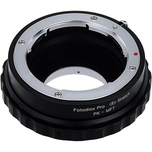  Fotodiox DLX Stretch Lens Mount Adapter - Pentax K Mount (PK) SLR Lens to Micro Four Thirds (MFT, M43) Mount Mirrorless Camera Body with Macro Focusing Helicoid and Magnetic Drop-