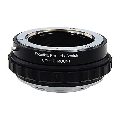  Fotodiox DLX Stretch Lens Mount Adapter - ContaxYashica (CY) SLR Lens to Sony Alpha E-Mount Mirrorless Camera Body with Macro Focusing Helicoid and Magnetic Drop-In Filters