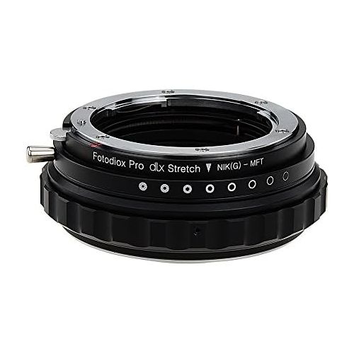  Fotodiox DLX Stretch Lens Mount Adapter - Nikon Nikkor F Mount G-Type DSLR Lens to Micro Four Thirds (MFT, M43) Mount Mirrorless Camera Body with Macro Focusing Helicoid and Magn
