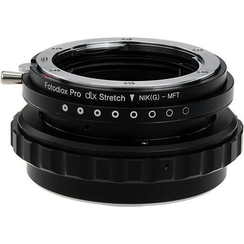  Fotodiox DLX Stretch Lens Mount Adapter - Nikon Nikkor F Mount G-Type DSLR Lens to Micro Four Thirds (MFT, M43) Mount Mirrorless Camera Body with Macro Focusing Helicoid and Magn