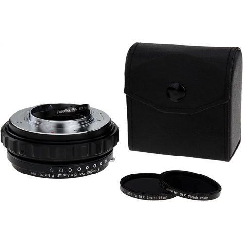  Fotodiox DLX Stretch Lens Mount Adapter - Nikon Nikkor F Mount G-Type DSLR Lens to Micro Four Thirds (MFT, M43) Mount Mirrorless Camera Body with Macro Focusing Helicoid and Magn