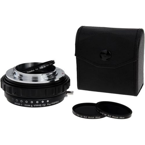  Fotodiox DLX Stretch Lens Mount Adapter - Nikon Nikkor F Mount G-Type DSLR Lens to Sony Alpha E-Mount Mirrorless Camera Body with Macro Focusing Helicoid and Magnetic Drop-In Filt