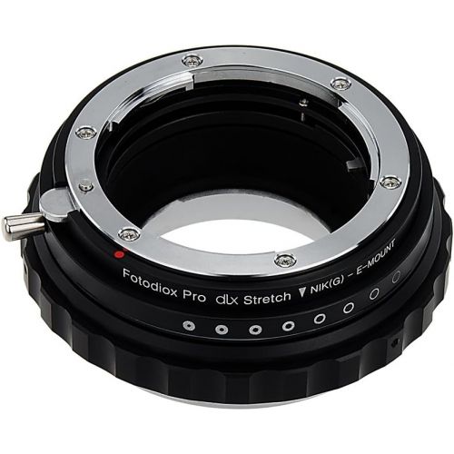  Fotodiox DLX Stretch Lens Mount Adapter - Nikon Nikkor F Mount G-Type DSLR Lens to Sony Alpha E-Mount Mirrorless Camera Body with Macro Focusing Helicoid and Magnetic Drop-In Filt