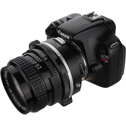  Fotodiox Pro TLT ROKR - TiltShift Lens Mount Adapter for Pentax 6x7 (P67, PK67) Mount SLR Lenses to Canon EOS (EF, EF-S) Mount SLR Camera Body