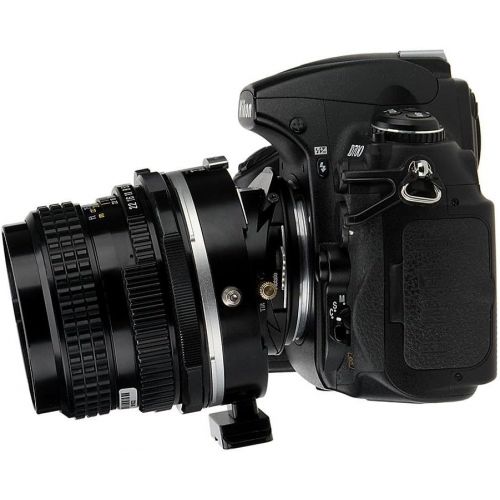 Fotodiox Pro New TiltShift Lens Adapter for Pentax 6x7 (P67,PK67) SLR to Nikon F Mount Camera Body, Black (TLTROKR-P67-NikF)
