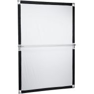 Fotodiox Pro Studio Solutions 140cm x 200cm (55.25in x 78.75in) Sun Scrim - Collapsible Frame Diffusion & SilverWhite Reflector Kit with Handle and Carry Bag