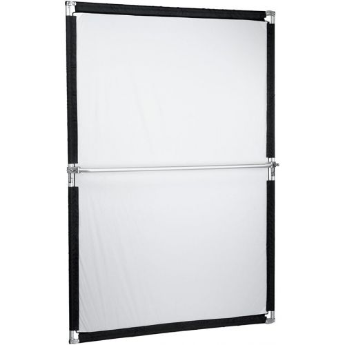  Fotodiox Pro Studio Solutions 140cm x 200cm (55.25in x 78.75in) Sun Scrim - Collapsible Frame Diffusion & SilverWhite Reflector Kit with Handle and Carry Bag