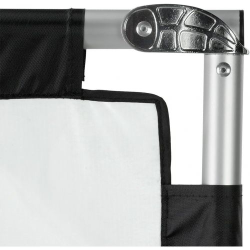  Fotodiox Pro Studio Solutions 140cm x 200cm (55.25in x 78.75in) Sun Scrim - Collapsible Frame Diffusion & SilverWhite Reflector Kit with Handle and Carry Bag