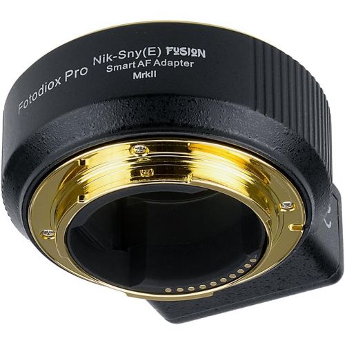  Fotodiox Fusion Smart Adapter Mark II, Nikon Nikkor F Mount G-Type DSLR Lens to Select Sony E-Mount Mirrorless Cameras (a6300, a6500, a7 II, a7R II, a9)