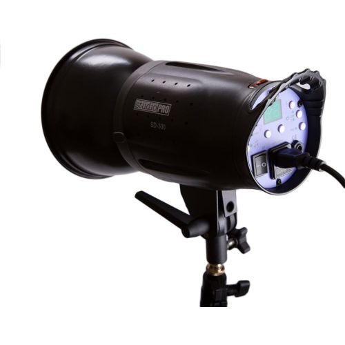  Fovitec StudioPRO 600 Watt AP-600 Professional Monolight Flash Strobe Light with S-type Bowens Style Mount and 7 Standard S-type Bowens Reflector, modeling lamp, for Portrait Locat