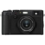 Fujifilm X100F 24.3 MP APS-C Digital Camera - Silver and Leather Case - Brown