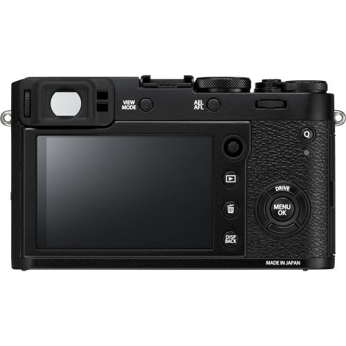 후지필름 Fujifilm X100F 24.3 MP APS-C Digital Camera - Silver and Leather Case - Brown