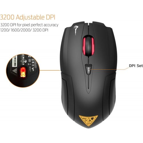  Visit the GAMDIAS Store GAMDIAS DEMETER E1 Gaming Mice with 3200 DPI, 6 Smart Buttons & Mouse Mat(DEMETER E1)
