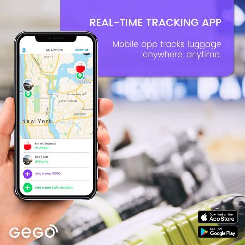  [아마존베스트]GEGO Worldwide Tracker - Personal Global Real Time Tracking Device Tracks Anything or Anyone Anywhere (3G/Bluetooth with Mobile App) White