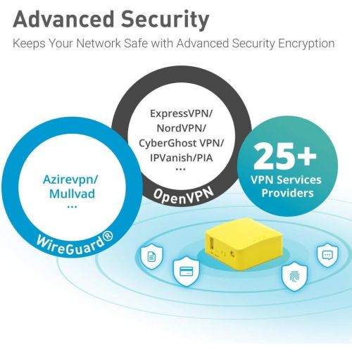  [아마존베스트]GL.iNET GL-MT300N-V2 Mini Travel Router, Repeater Bridge, 300Mbps High Performance, 128MB RAM, OpenVPN Client