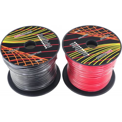  [아마존베스트]GS Power 10 Gauge Stranded Flexible Copper Clad Aluminum CCA Primary Automotive Wire for Car Audio Video Amplifier 12 Volt Trailer Harness Hookup Drone Model Train Wiring. 100ft Re