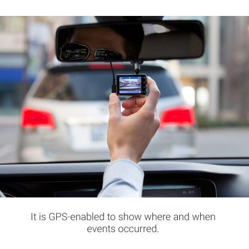 가민 [아마존베스트]Garmin Dash Cam 45, 1080p 2.0 LCD Screen, Extremely Small GPS-enabled Dash Camera with Loop Recording, G-Sensor and Driver Alerts, Includes Memory Card