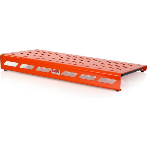  Gator Cases Aluminum Guitar Pedal Board with Carry Bag; Extra Large: 32 x 17 | Orange (GPB-XBAK-OR)