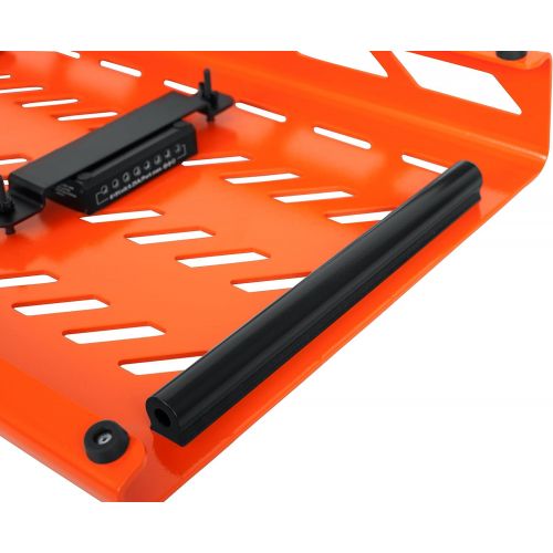  Gator Cases Aluminum Guitar Pedal Board with Carry Bag; Extra Large: 32 x 17 | Orange (GPB-XBAK-OR)