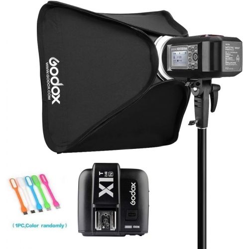  Godox AD600BM Bowens Mount 600Ws GN87 High Speed Sync Outdoor Flash Strobe Light Monolight X1T-N Wireless Trigger Compatible Nikon Camera & 80cmX80cm 32X32Softbox (Bowens Mount Sp