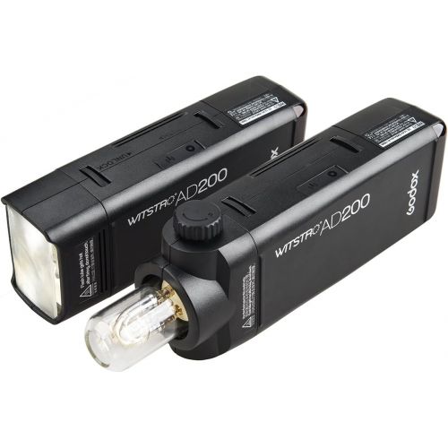  Godox GODOX AD200 has 200Ws GN 60 High Speed Sync Flash Strobe Built-in 2.4G Wireless X System to Achieve TTL 2900mAh Battery to Provide 500 Full Power Flashes Recycle in 0.01-2.1 Second