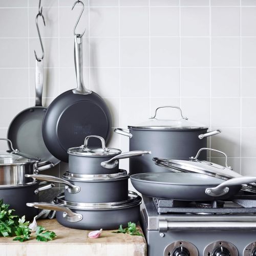  GreenPan Chatham ceramic Non-Stick 10Pc Cookware Set, Grey