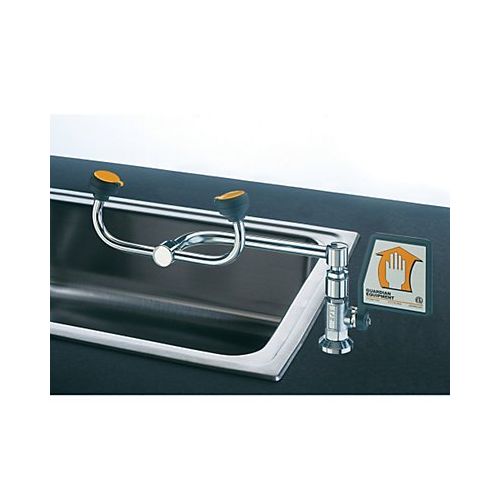  Guardian G1806 Brass Eyewash, Deck Mounted, 90 Degree Swivel, Right Hand Mounting