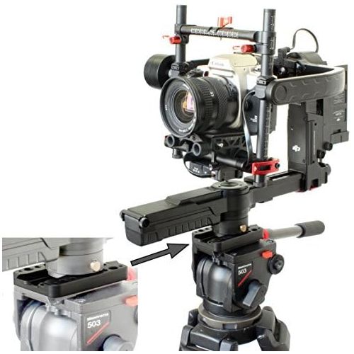  GyroVu Universal Quick-Release Mounting Plate for DJI Ronin Handheld 3-Axis Camera Gimbal