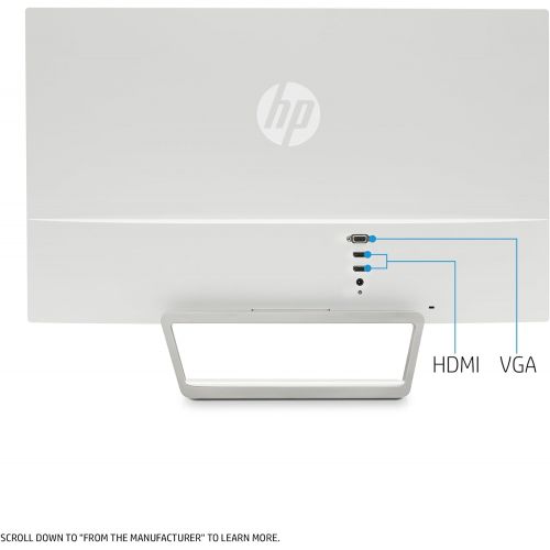 에이치피 [아마존베스트]HP Pavilion 27-inch FHD IPS Monitor with LED Backlight (27xw, Snow White and Natural Silver)